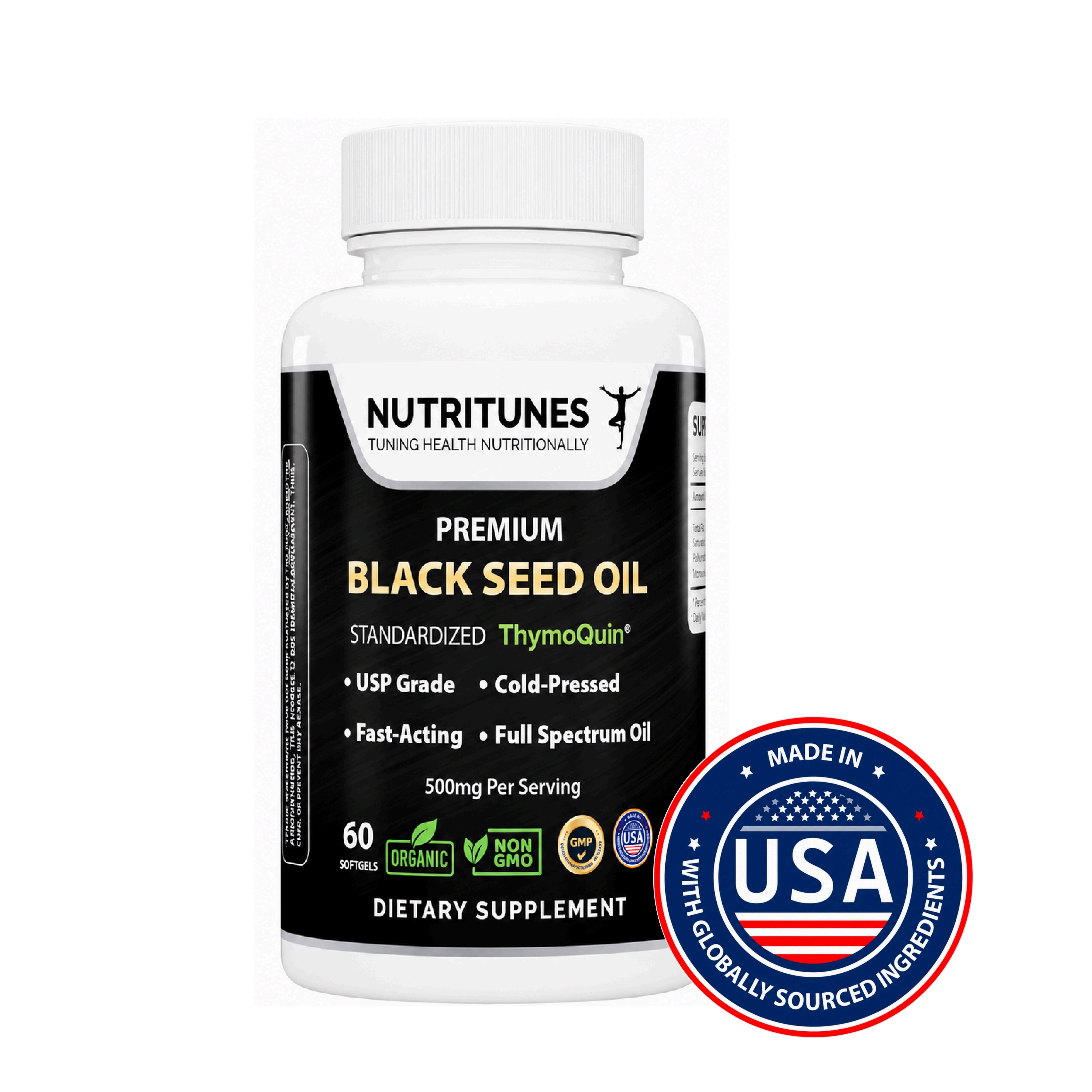 Black Seed Oil 3% Thymoquinone Standardized
