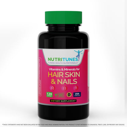 Hair, Skin, & Nails Vitamins | Supports Hair, Skin, & Nail Health - 120 Softgels