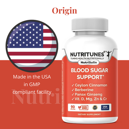 Nutrisulin Supplement | Blood Sugar Support - 90 Capsules