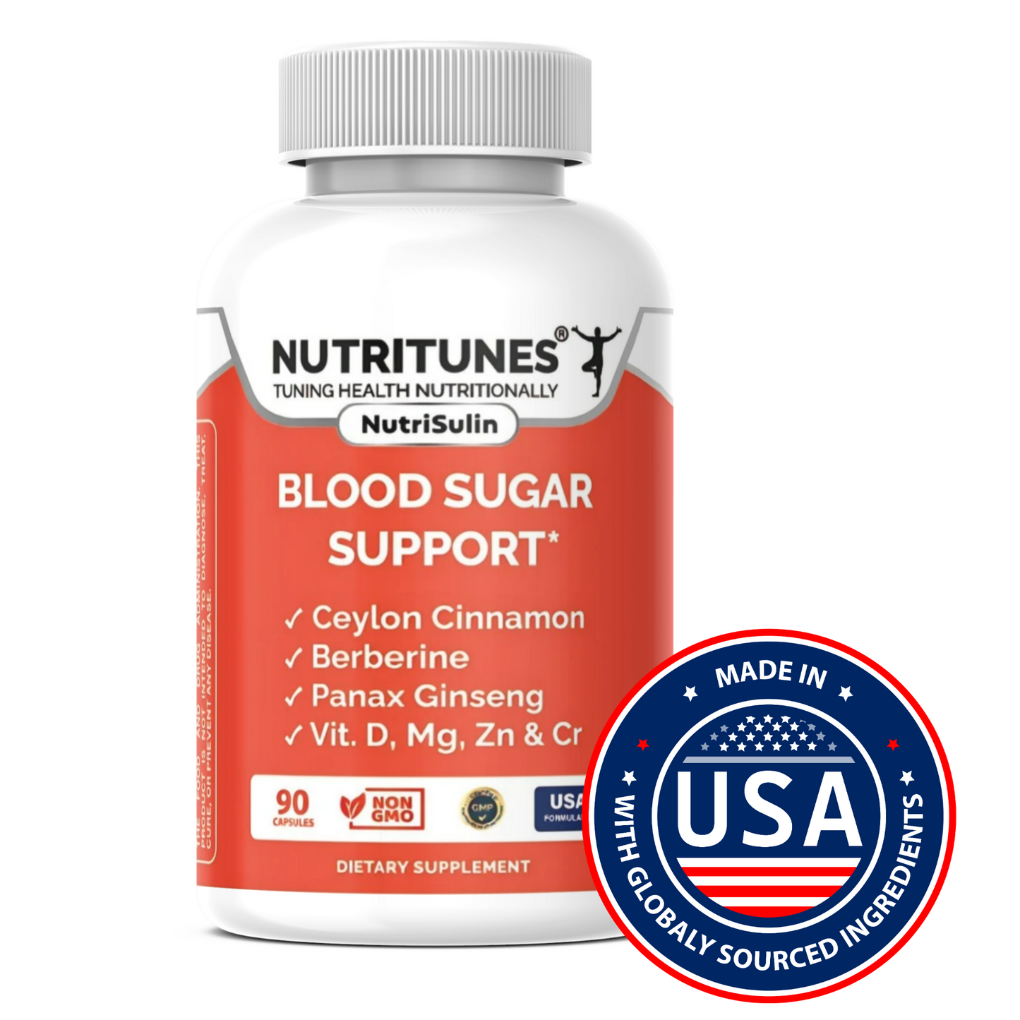 Nutrisulin - Supports Healthy Blood Sugar Levels Within Normal Range.