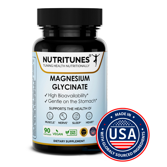 Magnesium Glycinate – Supports Nerve, Sleep, Muscle, Bone & Cellular Health.
